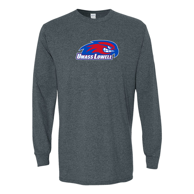 Men's UMass Lowell River Hawks  Gildan Heavy Cotton Long Sleeve T-Shirt