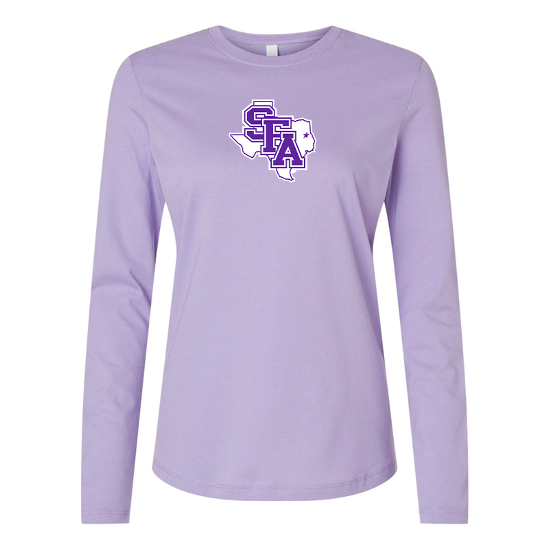 BELLA CANVAS Women’s Stephen F. Austin Lumberjacks Jersey Long Sleeve Tee