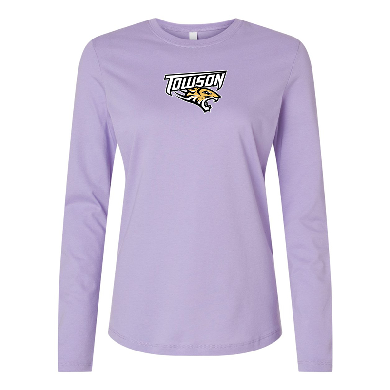 BELLA CANVAS Women’s Towson Tigers Jersey Long Sleeve Tee