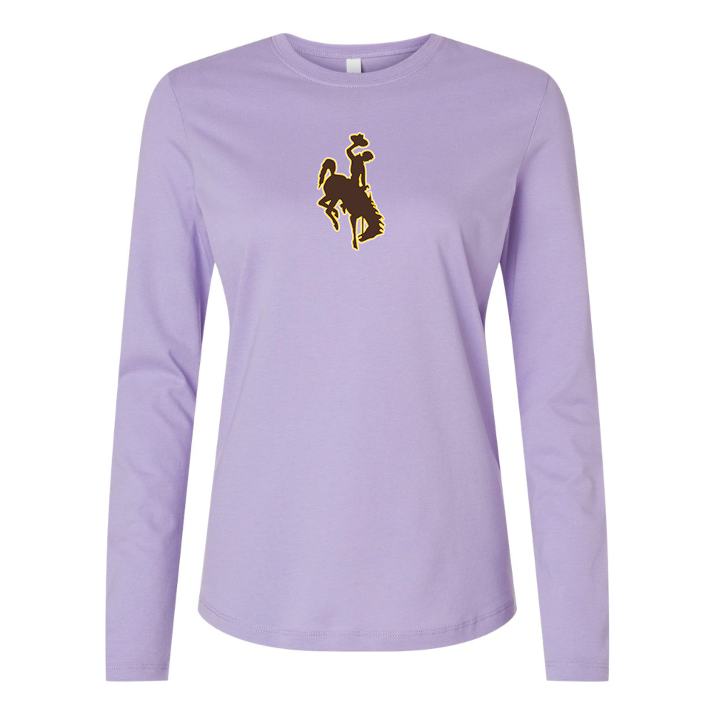 BELLA CANVAS Women’s  Wyoming Cowboys Jersey Long Sleeve Tee