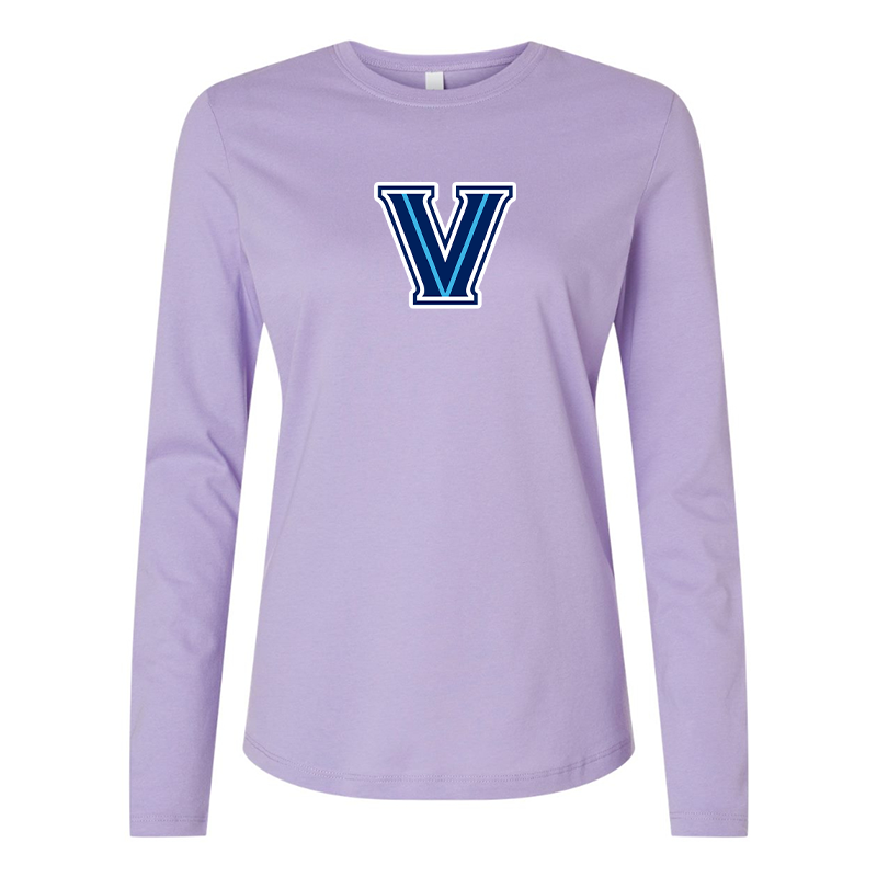 BELLA CANVAS Women’s Villanova Wildcats Jersey Long Sleeve Tee