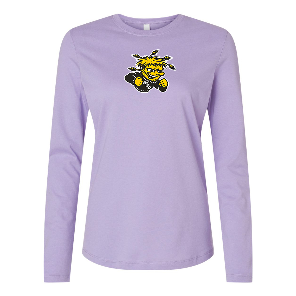 BELLA CANVAS Women’s Wichita State Shockers Jersey Long Sleeve Tee
