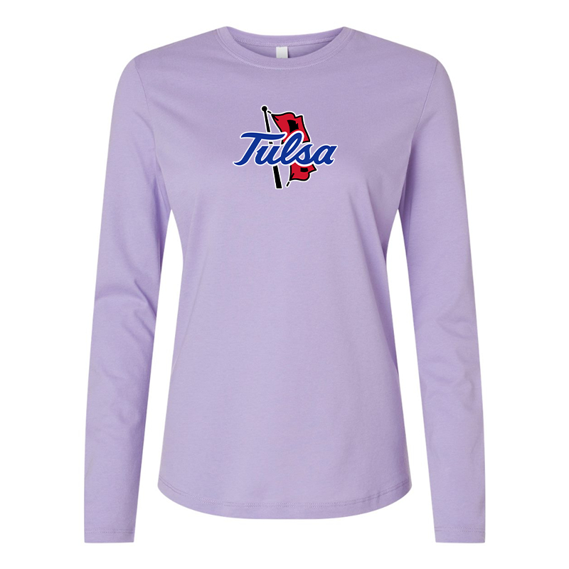 BELLA CANVAS Women’s Tulsa Golden Hurricane Jersey Long Sleeve Tee