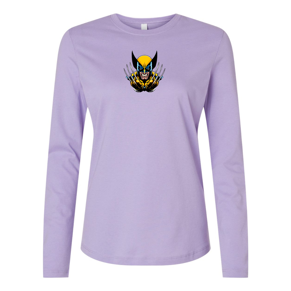 BELLA CANVAS Women’s Wolverine 2025 Art   Jersey Long Sleeve Tee