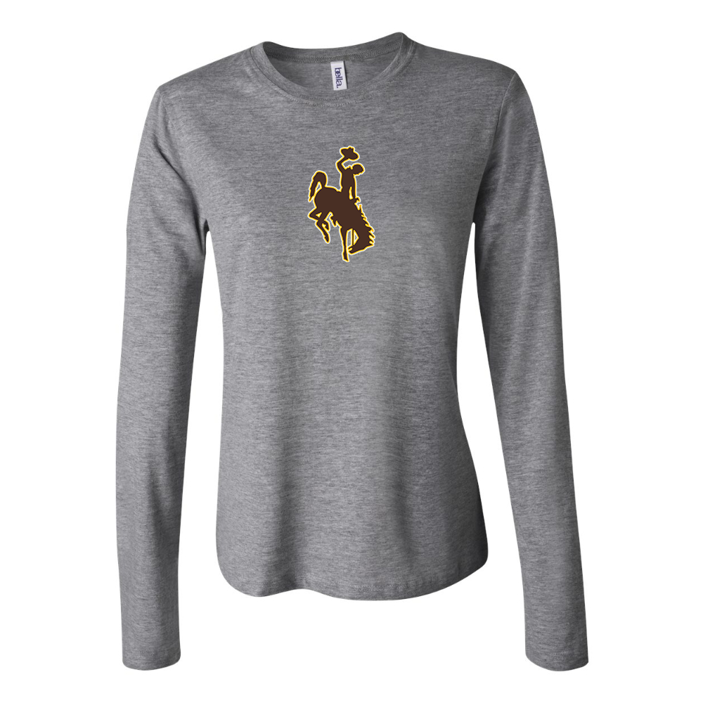 BELLA CANVAS Women’s  Wyoming Cowboys Jersey Long Sleeve Tee