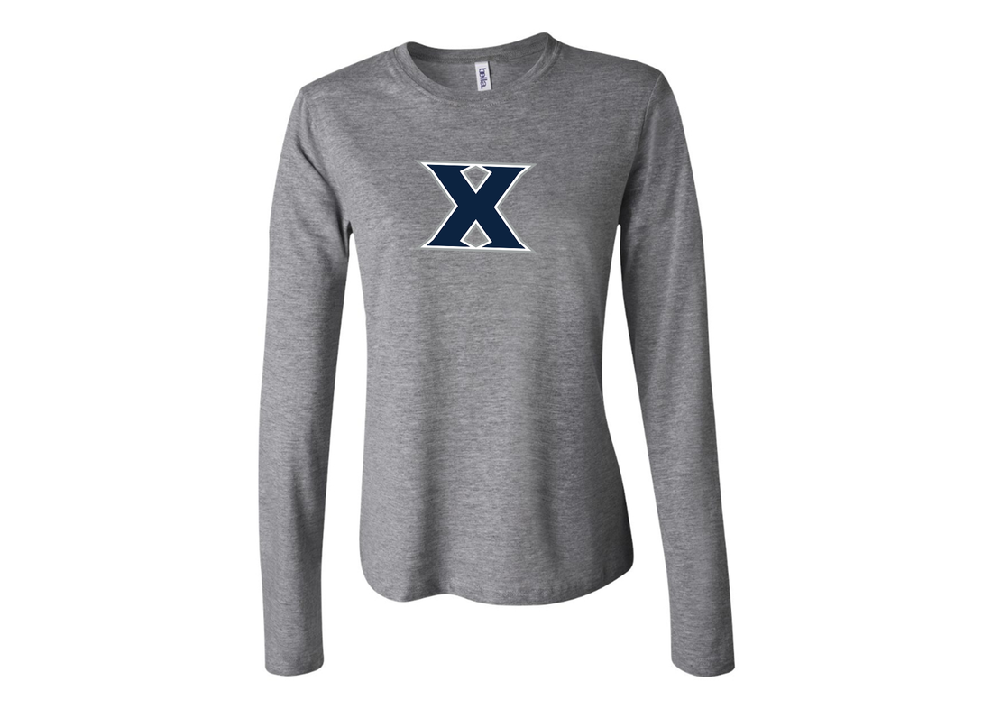BELLA CANVAS Women’s Xavier Musketeers Jersey Long Sleeve Tee