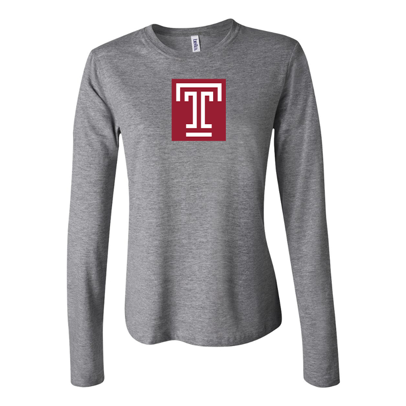 BELLA CANVAS Women’s Temple Owls Jersey Long Sleeve Tee