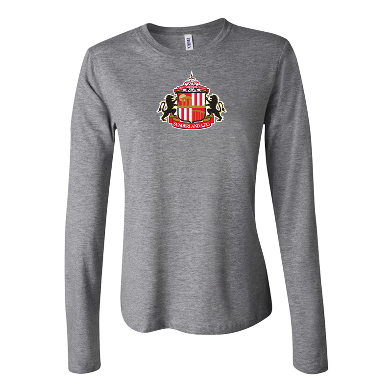 BELLA CANVAS Women’s Sunderland AFC Soccer  Jersey Long Sleeve Tee
