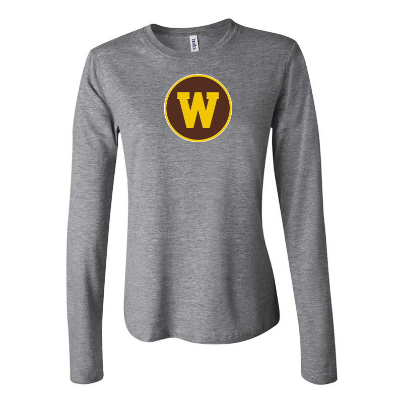 BELLA CANVAS Women’s Western Michigan Broncos Jersey Long Sleeve Tee