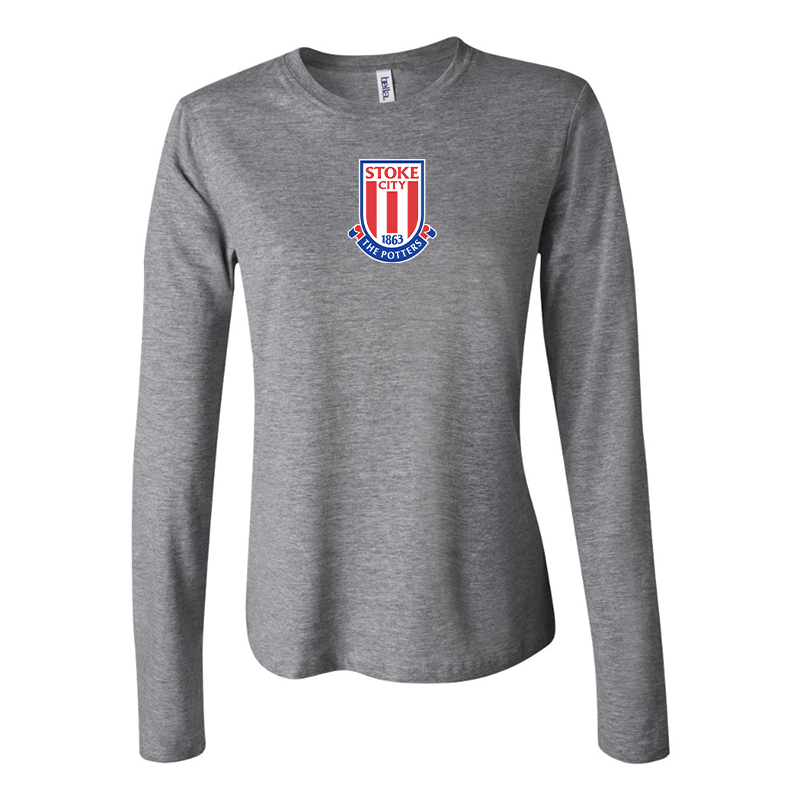 BELLA CANVAS Women’s Stoke City Soccer Jersey Long Sleeve Tee