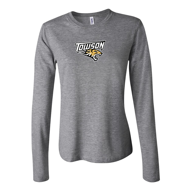 BELLA CANVAS Women’s Towson Tigers Jersey Long Sleeve Tee