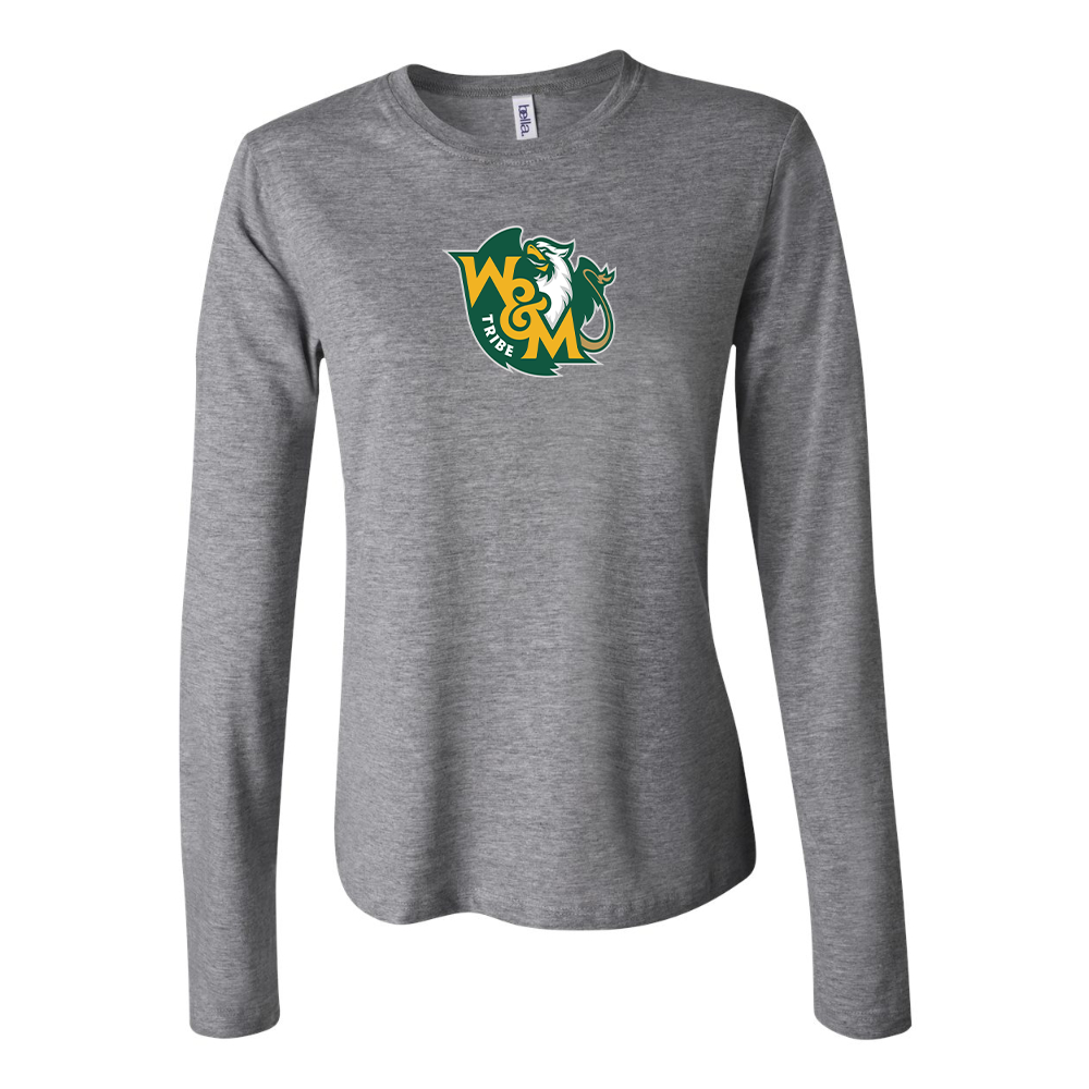 BELLA CANVAS Women’s William and Mary Tribe Jersey Long Sleeve Tee