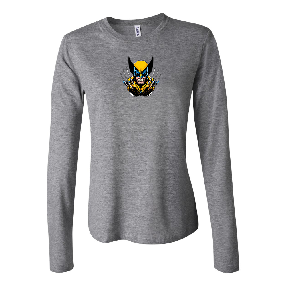 BELLA CANVAS Women’s Wolverine 2025 Art   Jersey Long Sleeve Tee