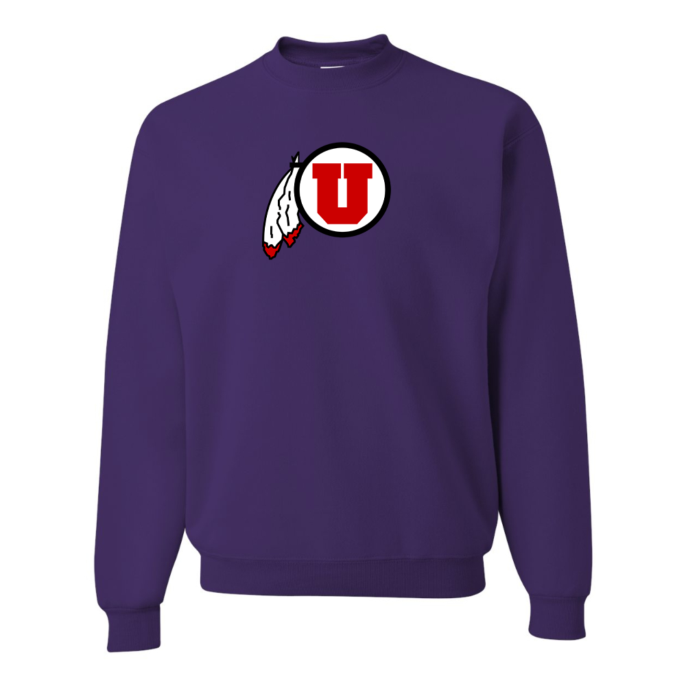 Men's Utah Utes JERZEES NuBlend Crewneck Sweatshirt