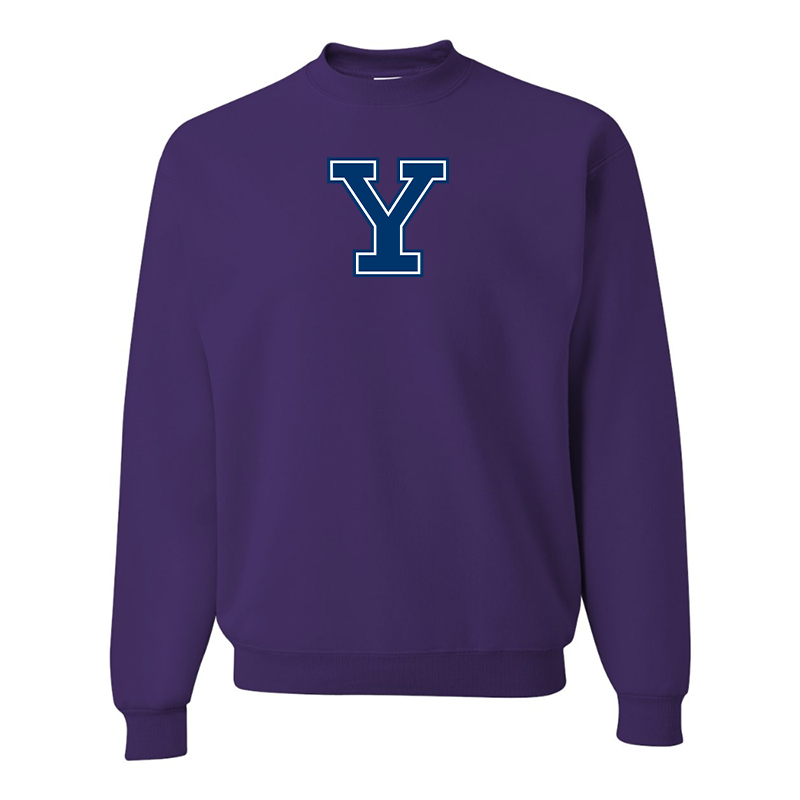 Men's Yale Bulldogs JERZEES NuBlend Crewneck Sweatshirt