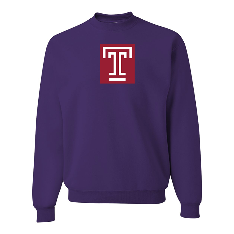 Men's Temple Owls  JERZEES NuBlend Crewneck Sweatshirt