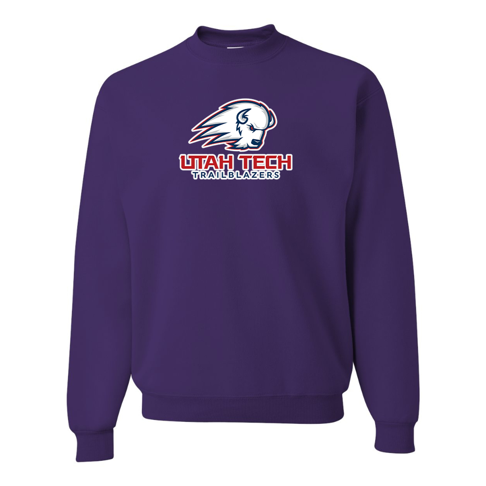 Men's Utah Tech Trailblazers JERZEES NuBlend Crewneck Sweatshirt