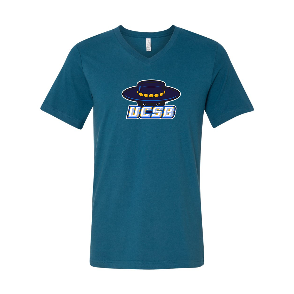 UCSB Gauchos BELLA  CANVAS - Jersey V-Neck T-Shirt