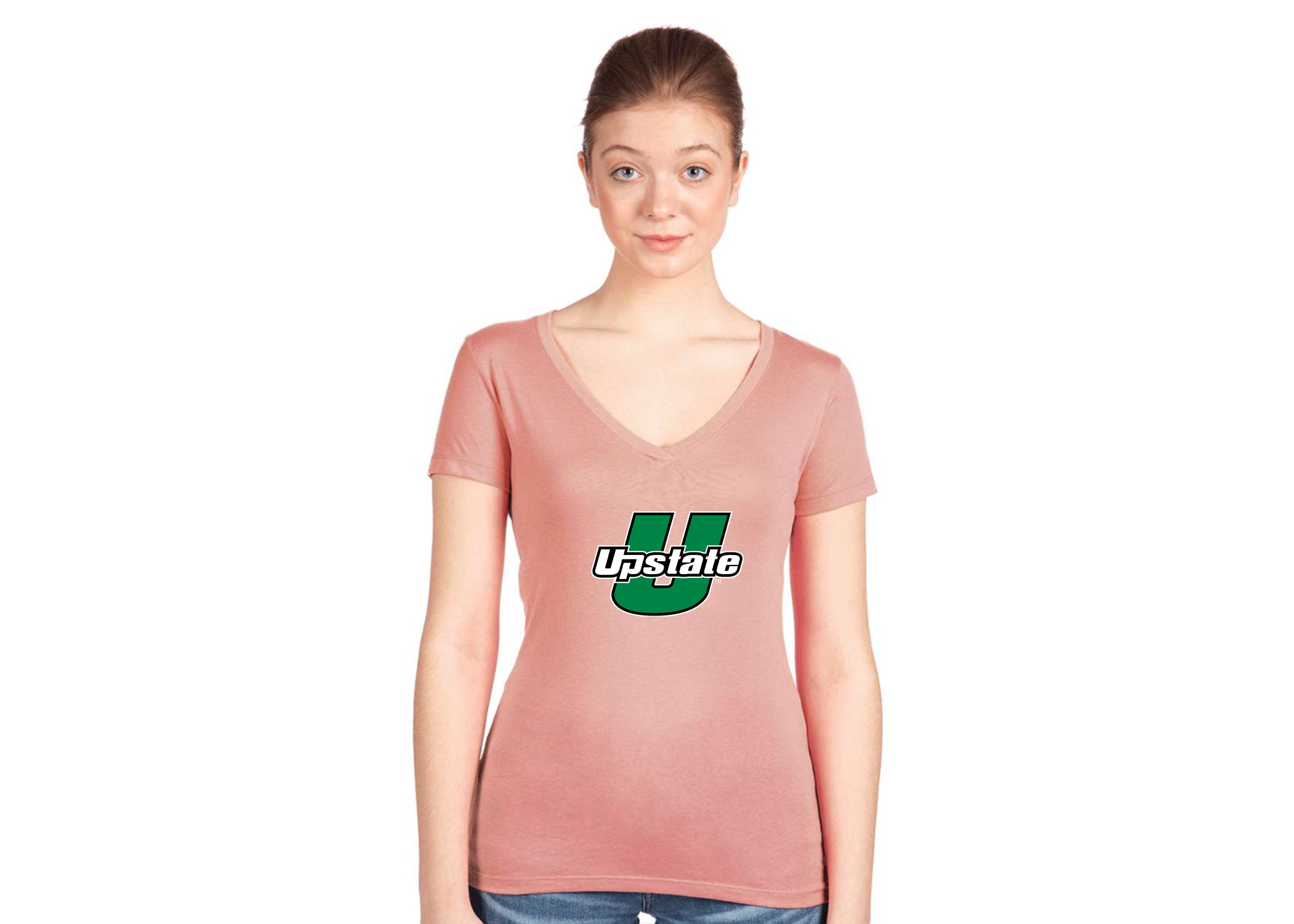 Women's USC Upstate Spartans Next Level V-Neck T-Shirt