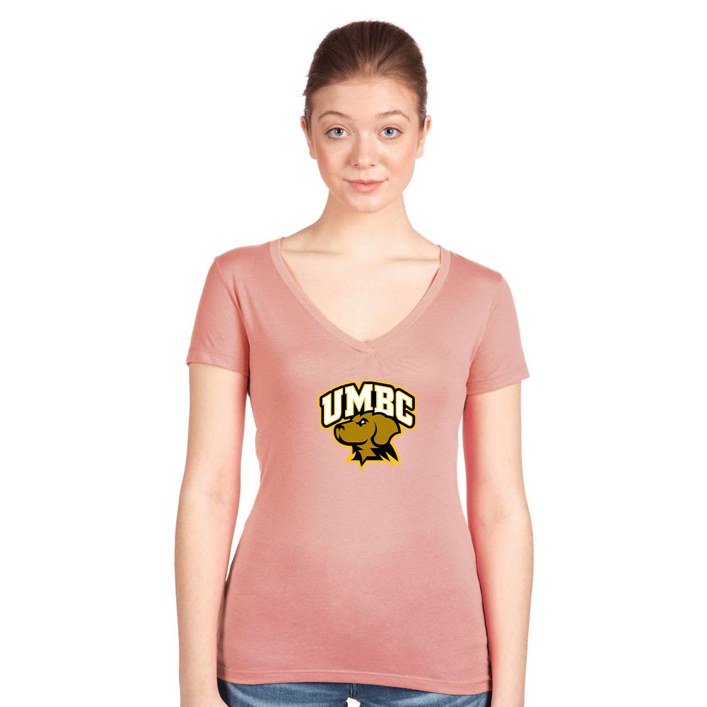 Women's UMBC Retrievers   Next Level V-Neck T-Shirt