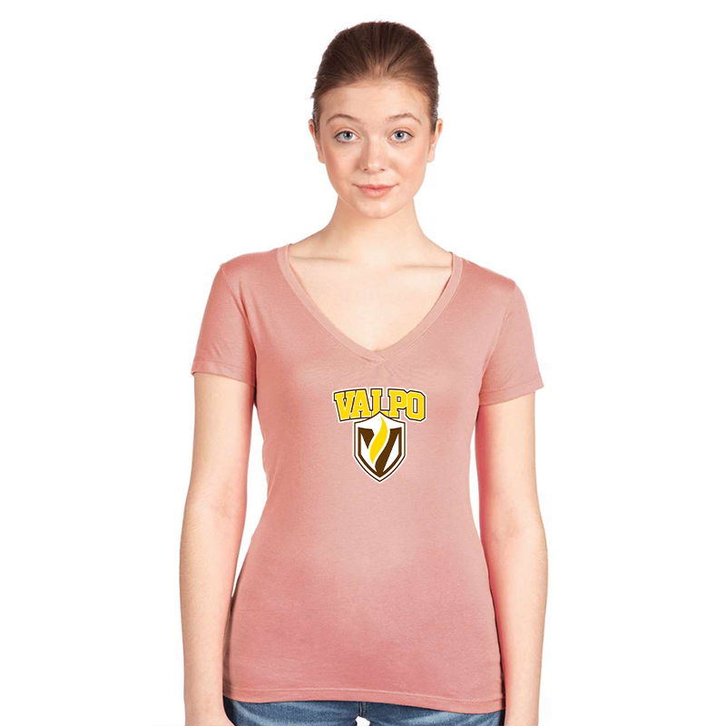 Women's Valparaiso Crusaders Next Level V-Neck T-Shirt