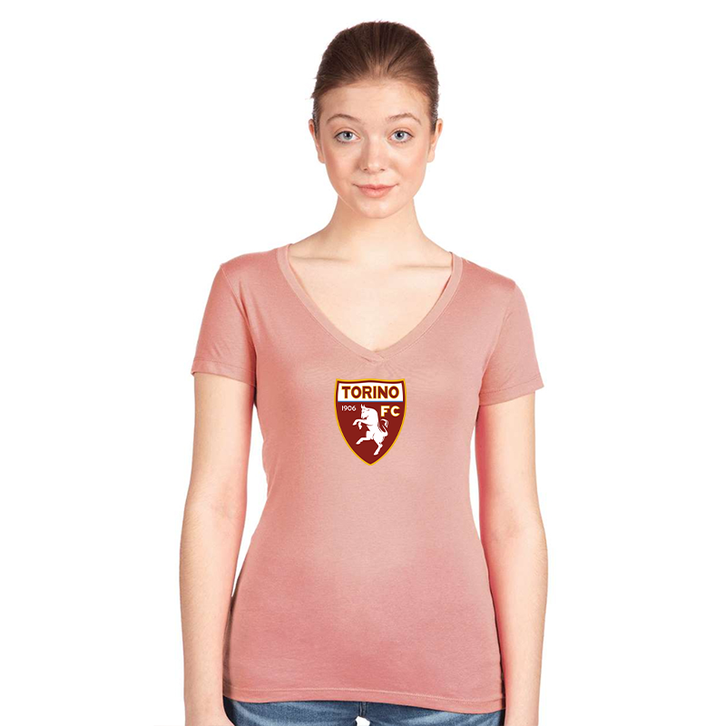 Women's Torino Soccer  Next Level V-Neck T-Shirt