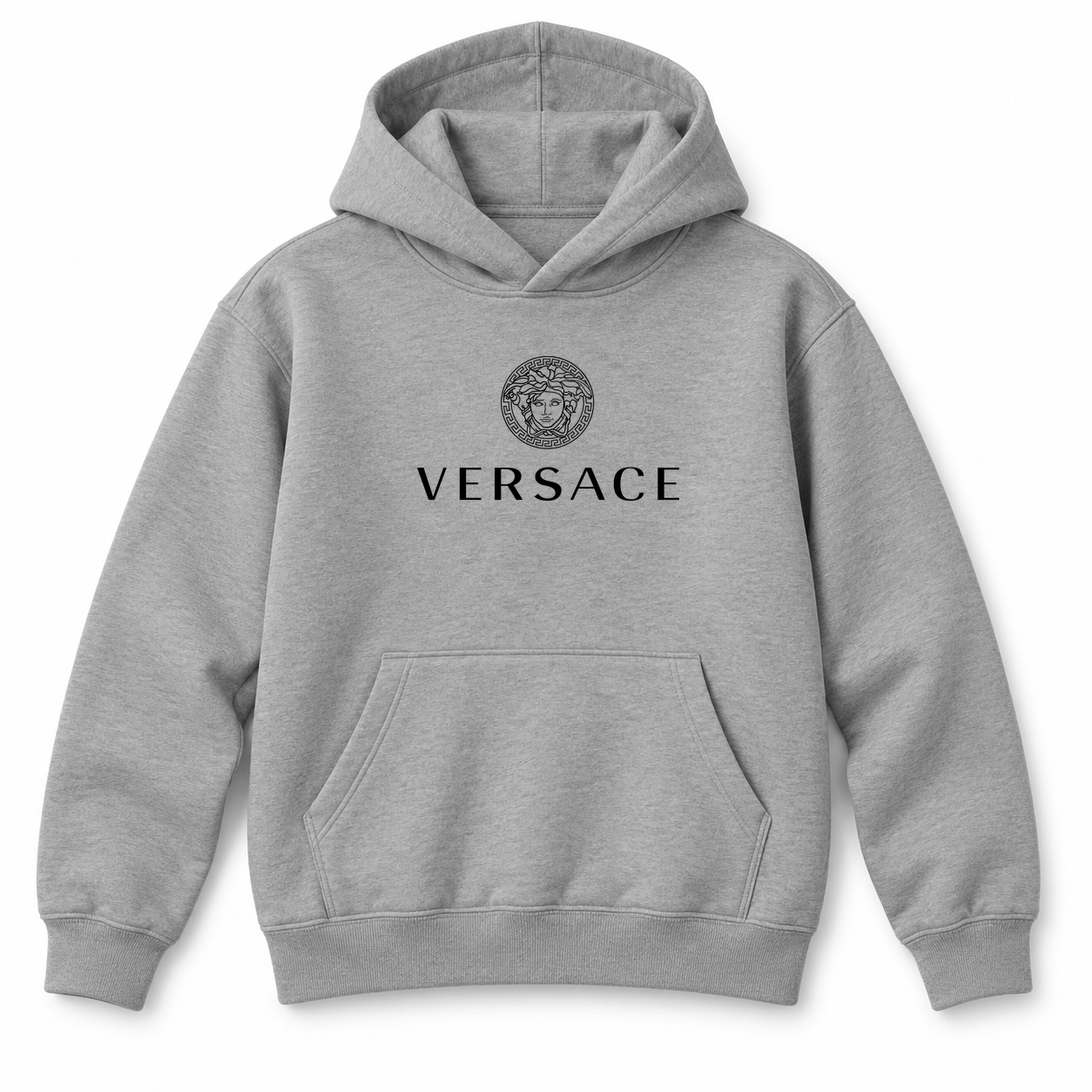 Youth Kids Versace Pullover Hoodie | Color: Grey | Refreshed youth hoodie, original Drive artwork