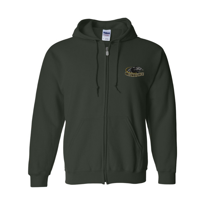 Men's Wisconsin Milwaukee Panthers JERZEES NuBlend Full-Zip Hooded Sweatshirt