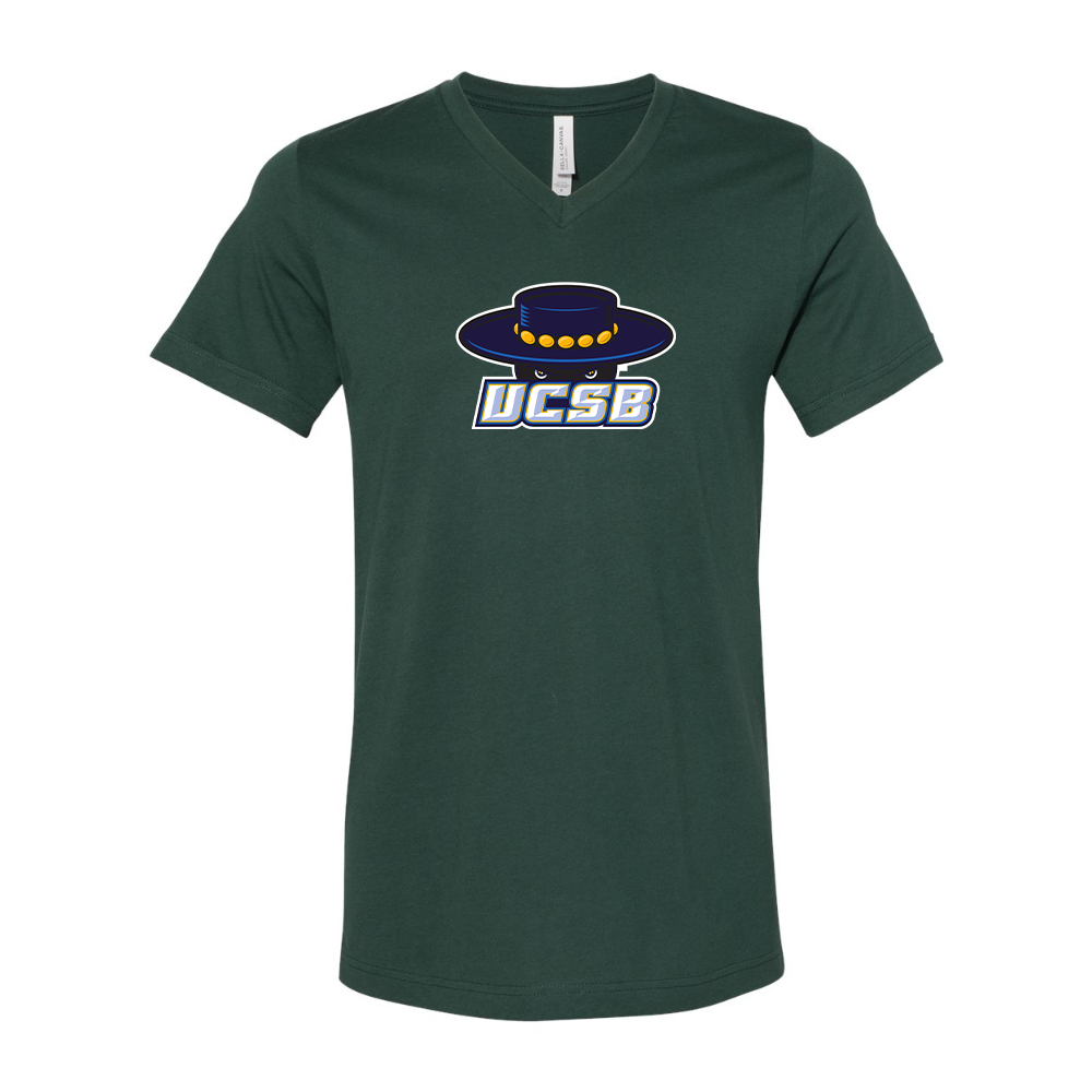 UCSB Gauchos BELLA  CANVAS - Jersey V-Neck T-Shirt