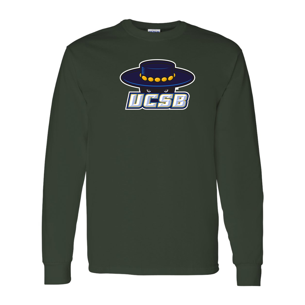 Men's UCSB Gauchos Gildan Heavy Cotton Long Sleeve T-Shirt