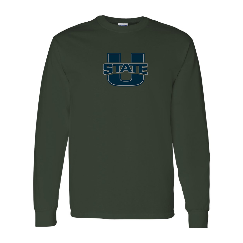 Men's Utah State Aggies Gildan Heavy Cotton Long Sleeve T-Shirt