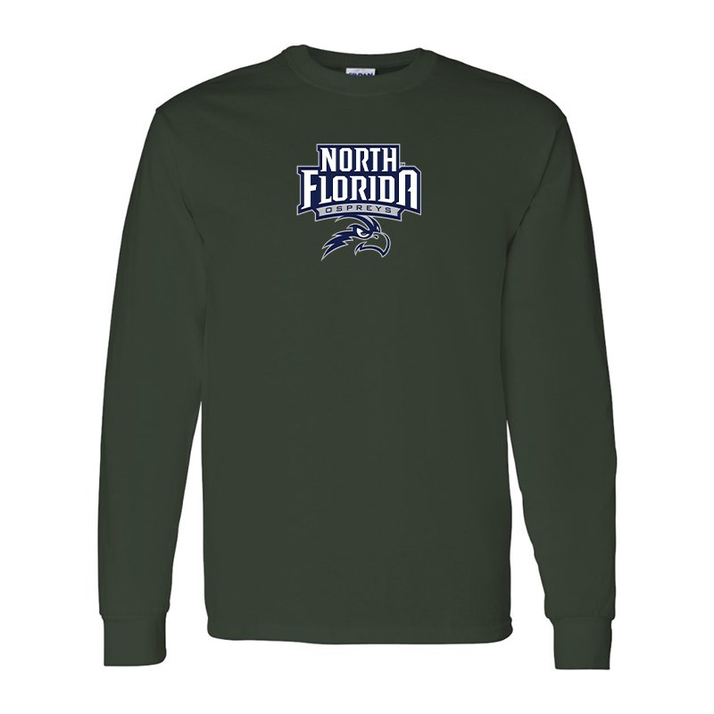 Men's  UNF Ospreys  Gildan Heavy Cotton Long Sleeve T-Shirt