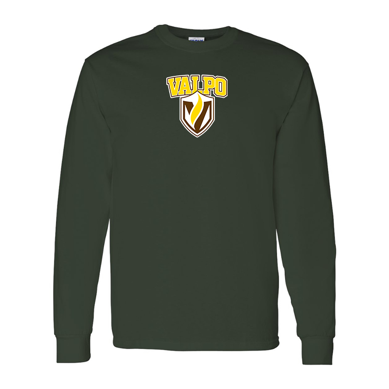 Men's Valparaiso Crusaders Gildan Heavy Cotton Long Sleeve T-Shirt