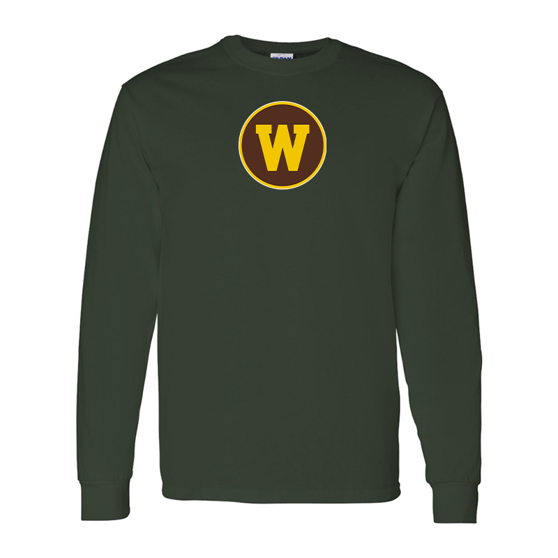 Men's Western Michigan Broncos Gildan Heavy Cotton Long Sleeve T-Shirt