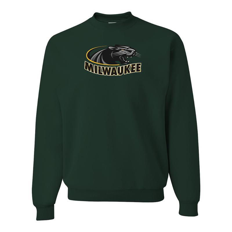 Men's Wisconsin Milwaukee Panthers JERZEES NuBlend Crewneck Sweatshirt