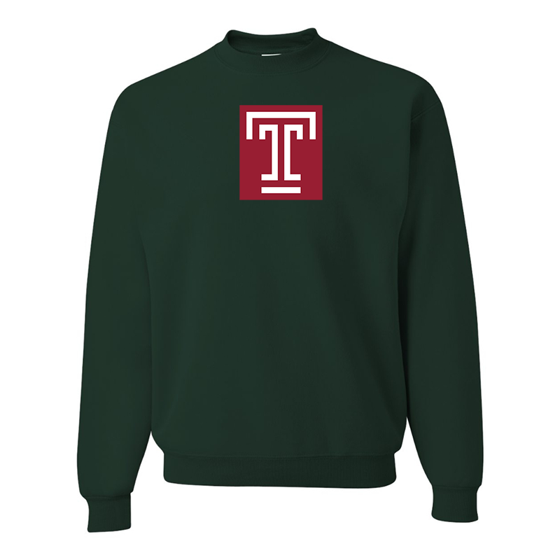 Men's Temple Owls  JERZEES NuBlend Crewneck Sweatshirt