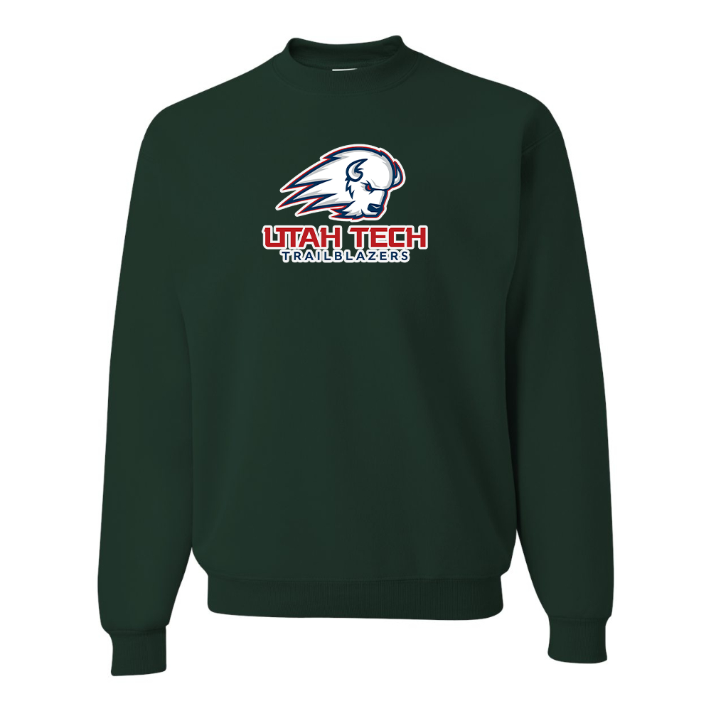 Men's Utah Tech Trailblazers JERZEES NuBlend Crewneck Sweatshirt