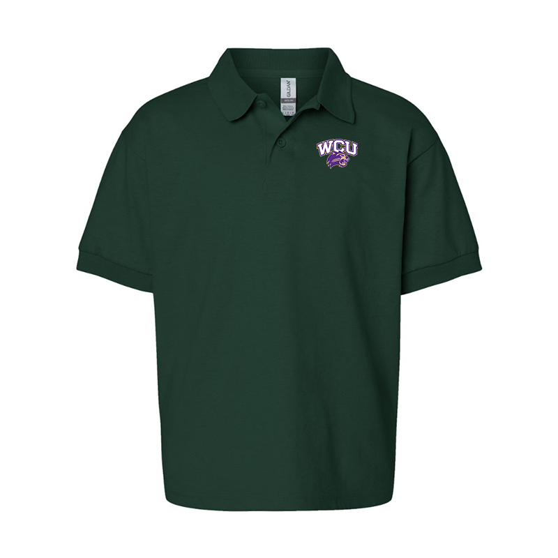 Youth Western Carolina Catamounts Gildan Dry Blend Jersey Polo