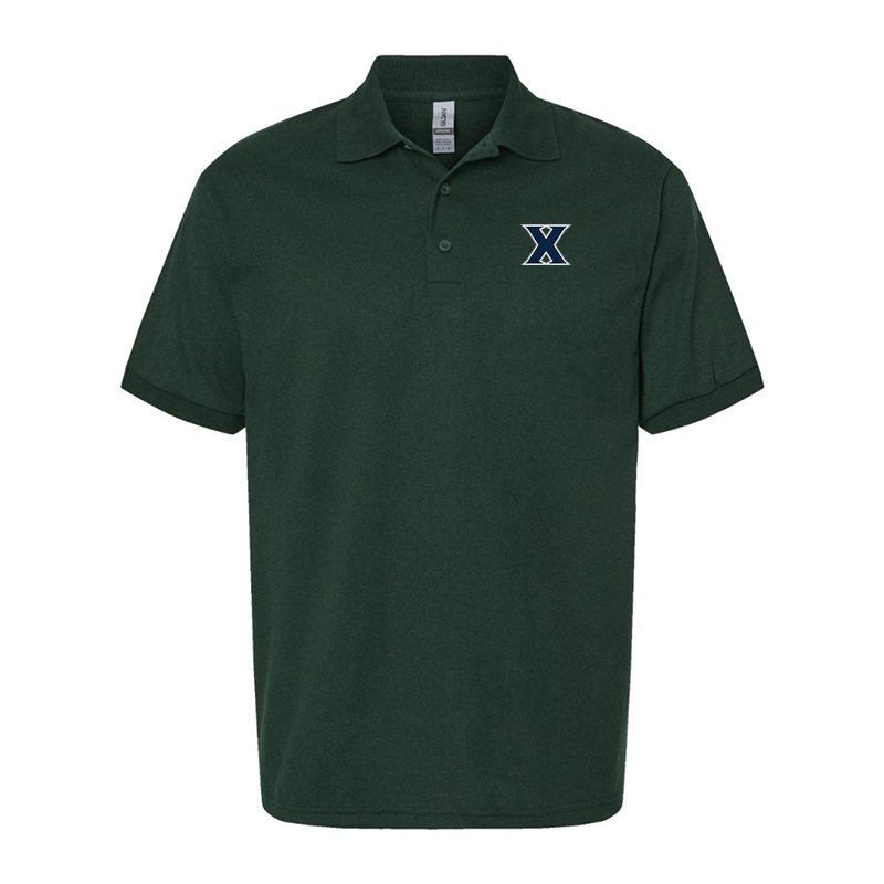 Men's Xavier Musketeers  Gildan Dry Blend Jersey Polo