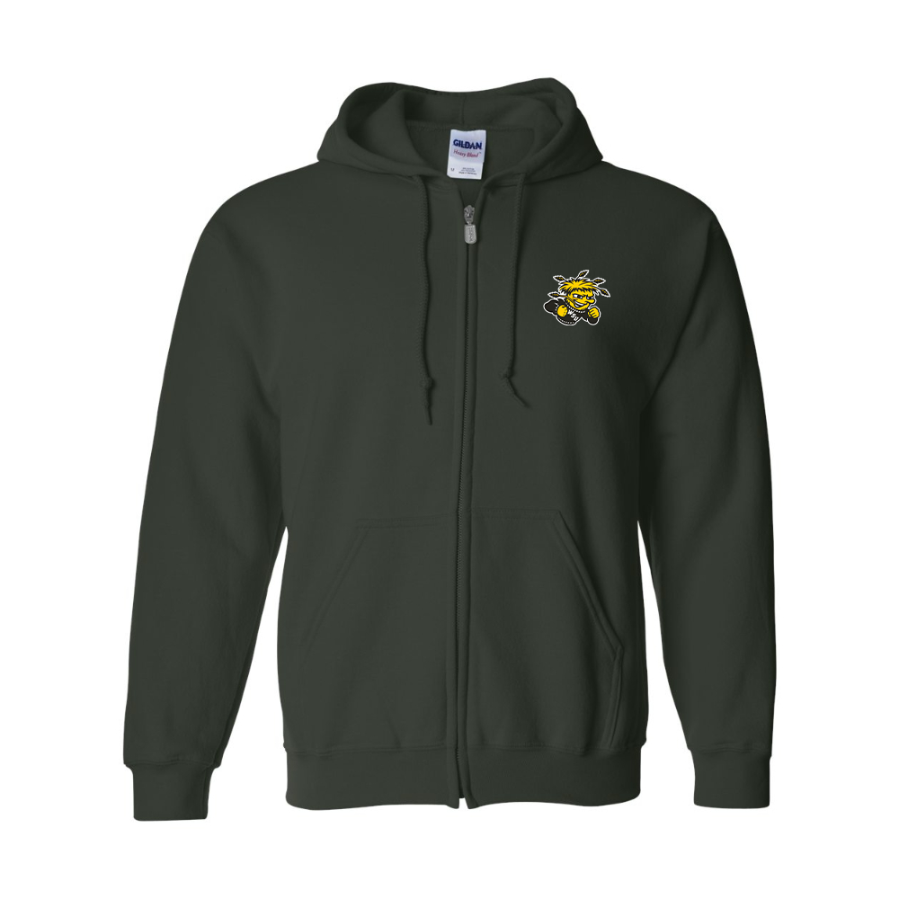 Men's Wichita State Shockers JERZEES NuBlend Full-Zip Hooded Sweatshirt