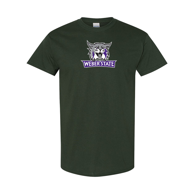 Men's Weber State Wildcats  Gildan Heavy Cotton T-Shirt