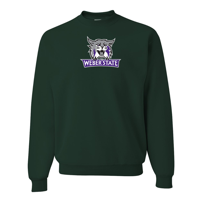 Men's Weber State Wildcats JERZEES NuBlend Crewneck Sweatshirt