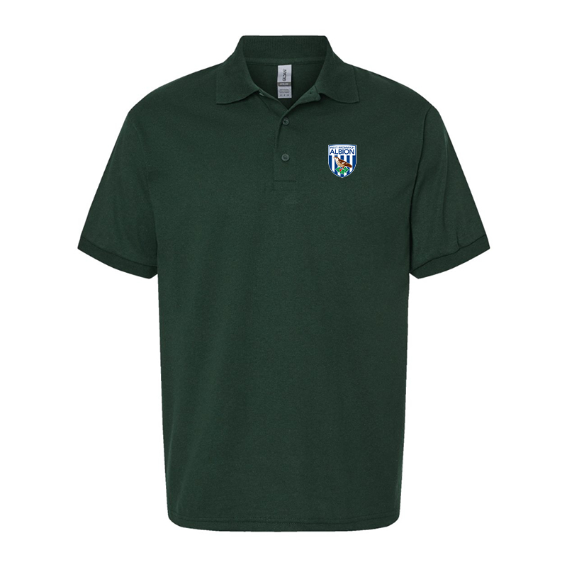 Men's West Bromwich Albion Soccer Gildan Dry Blend Jersey Polo