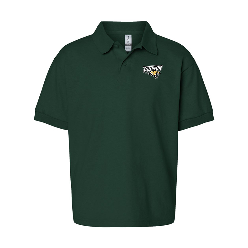 Youth Towson Tigers Gildan Dry Blend Jersey Polo