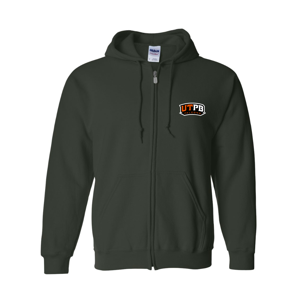 Men's UTPB Falcons JERZEES NuBlend Full-Zip Hooded Sweatshirt