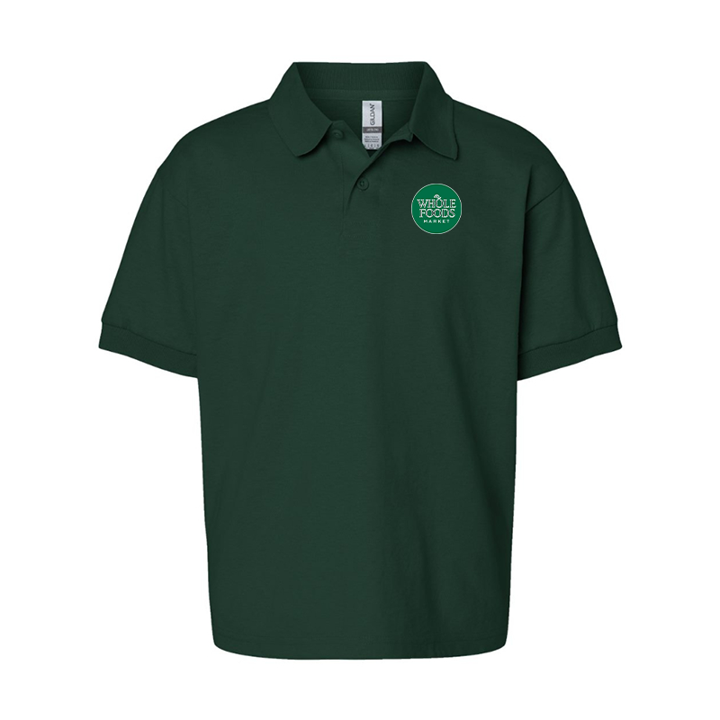 Youth Whole Foods Market Gildan Dry Blend Jersey Polo