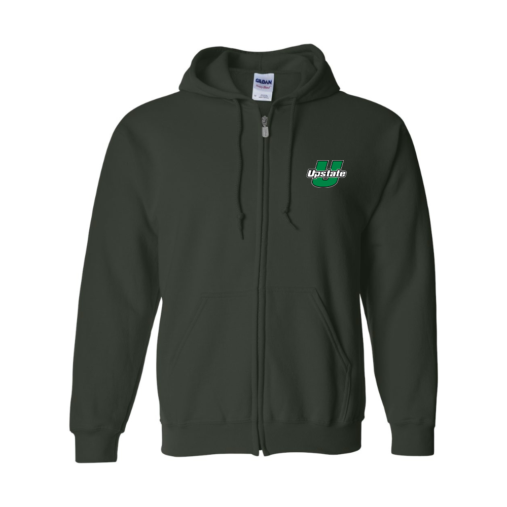 Men's USC Upstate Spartans JERZEES NuBlend Full-Zip Hooded Sweatshirt