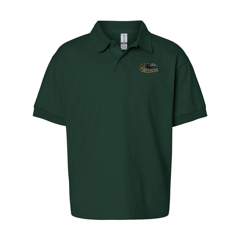 Youth Wisconsin Milwaukee Panthersv Gildan Dry Blend Jersey Polo