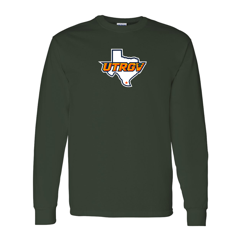 Men's UTRGV Vaqueros Gildan Heavy Cotton Long Sleeve T-Shirt