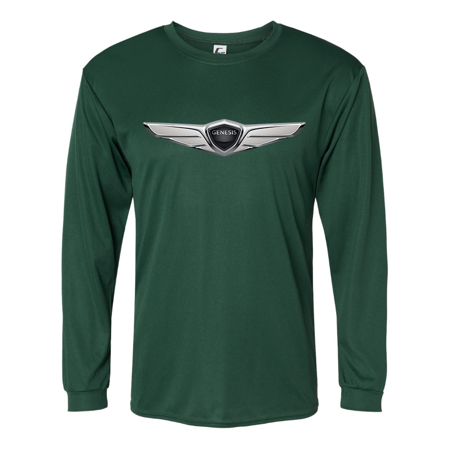 Men's  Genesis Car Polyester Long Sleeve T-Shirt